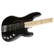 Fender American Elite Precision Bass MN, Black front close up
