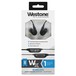 WX Single Driver Bluetooth Earphones, Black - Boxed Front