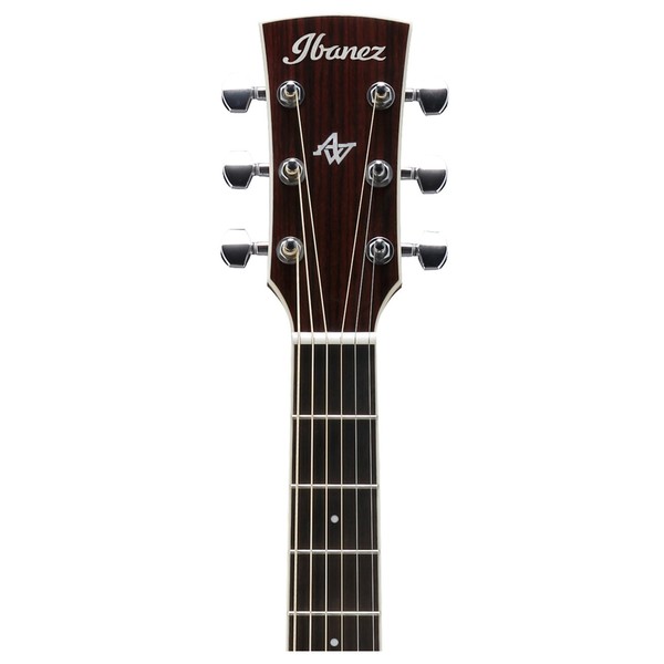 Ibanez AW70ECE Artwood 2018, Natural front headstock