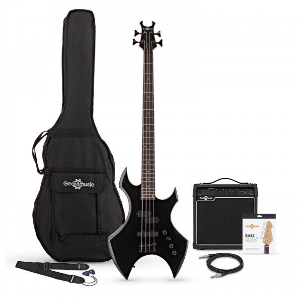 Harlem X Bass Guitar + 15W Amp Pack, Black main