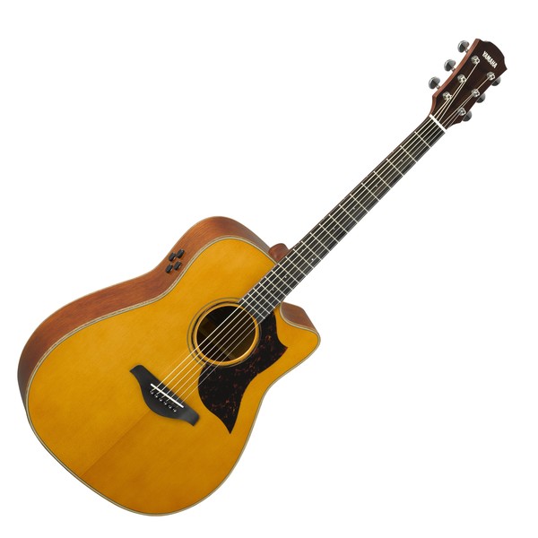 Yamaha A3M Mahogany Electro Acoustic Guitar, Vintage Natural main
