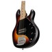 S.U.B by Sterling StingRay5 5-String Bass, Vintage Sunburst Satin - body side