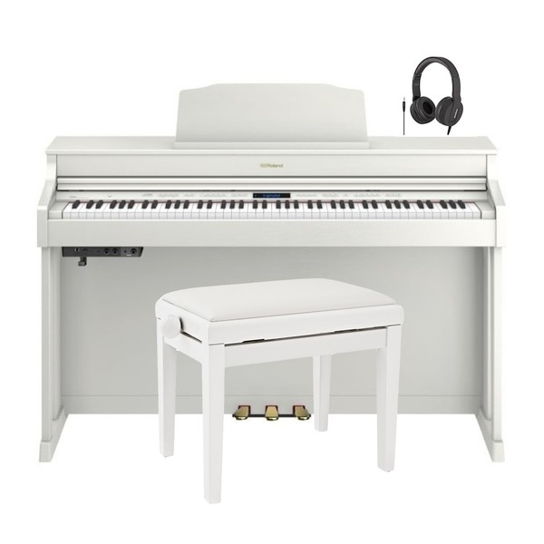 Roland HP603A Digital Piano Package, Contemporary White