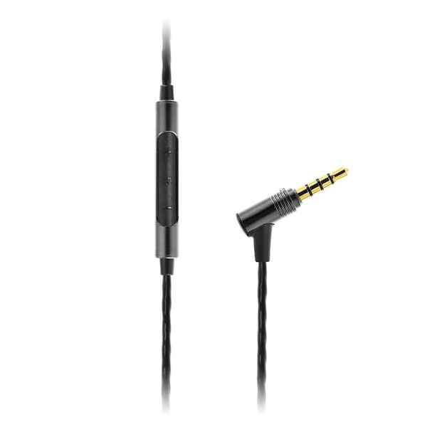 E50c In-Ear Headphones with Mic, Gunmetal - Connector