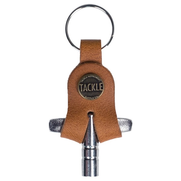 Tackle Instrument Supply Co. Drum Key with Leather Case, Saddle Tan