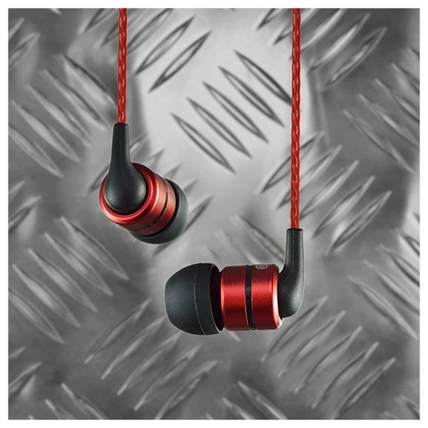 SoundMAGIC E80 In-Ear Headphones, Red - Lifestyle