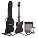 Harlem Z Bass Guitar + 35W Amp Pack, Black