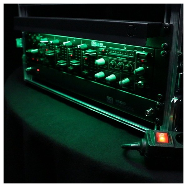Adam Hall 19'' LED Sensor Rack Light, 1U, Multi-Coloured 14