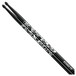 Tama Skull Pattern 5A Drum Sticks, Black tilt