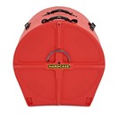 Hardcase 24" Lined Bass Drum Case with Wheels, Red