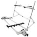 Sequenz Standard Double Tier Large Keyboard Stand, Silver - Bundle