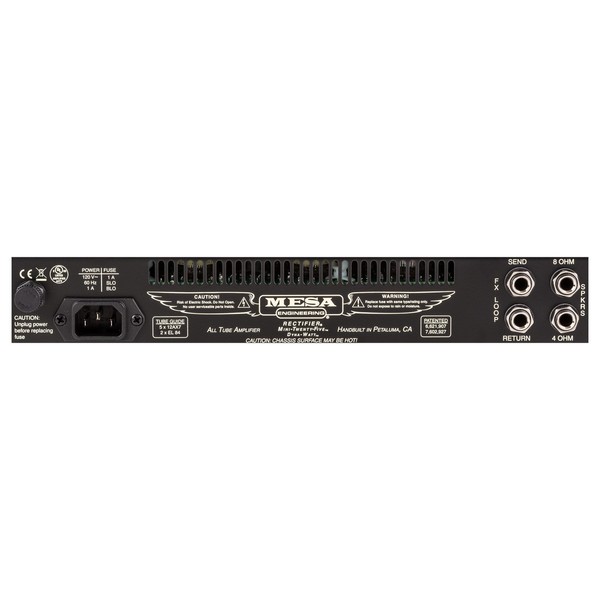 Mesa Boogie Triple Rectifier Head control panel rear