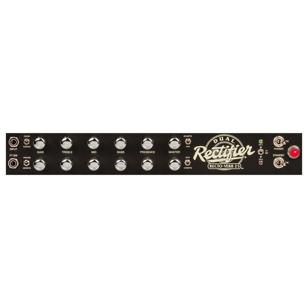 Mesa Boogie Recto-Verb Twenty Five Rack Head control panel front