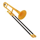 pBone Trombone de Pl&aacute;stico, Amarelo
