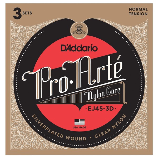 D'Addario 3-Pack Pro-Arte Normal Tension