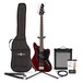 Seattle Bass Guitar + 35W Amp Pack, Red Wine