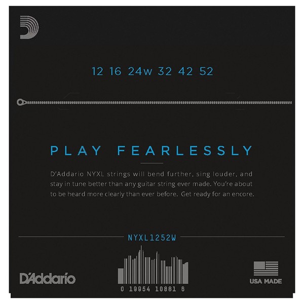 D'Addario NYXL1252W Nickel Wound, Light Wound String Set