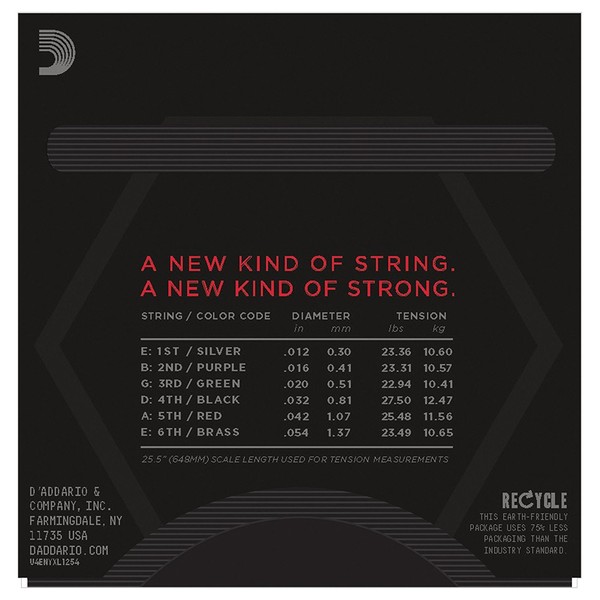 D'Addario NYXL1254 Strings