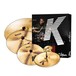 Pearl Wood Fiberglass Ltd Ed. Shell Pack, Platinum Mist w/ Cymbals