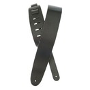 D'Addario 25BL00 Basic Classic Leather Guitar Strap, Black