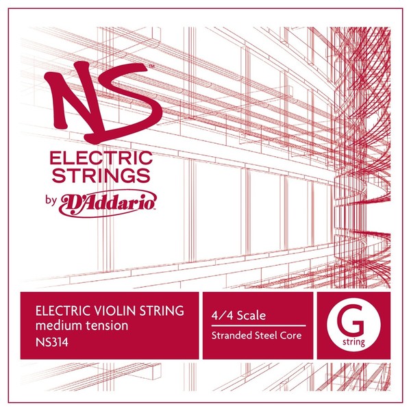 D'Addario NS Electric Violin G String, 4/4 Size, Medium 