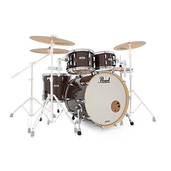 Pearl Masters MCT 22'' 4pc Shell Pack, Bronze Sparkle w/ Cymbals