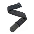 D'Addario 50B01 Woven Guitar Strap, Black Satin