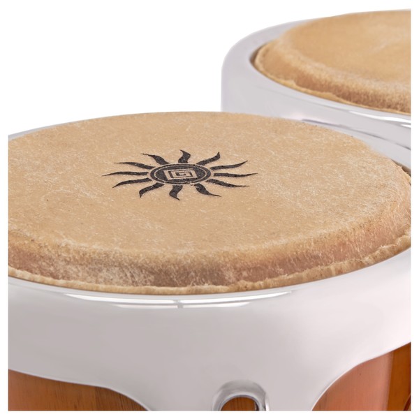 Natal Fuego Natural Wood Bongos, Chrome Hardware, Matt Honey