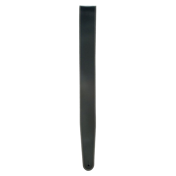 Planet Waves Classic Leather Guitar Strap with Contrast Stitch, Black