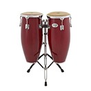 Natal Natural Wood Congas 10'' & 11'' Red Gloss