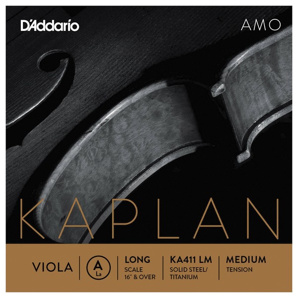 D'Addario Kaplan Amo Viola A String, Long Scale, Medium