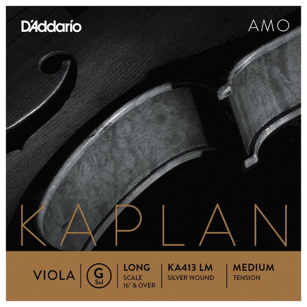 D'Addario Kaplan Amo Viola G String, Long Scale, Medium