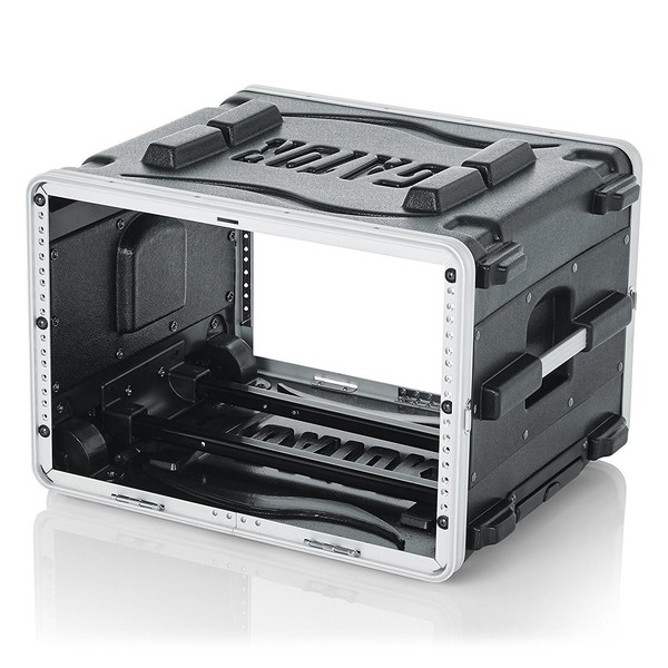 Gator GRR-6L Lockable Moulded Rolling Rack Case, 6U 3