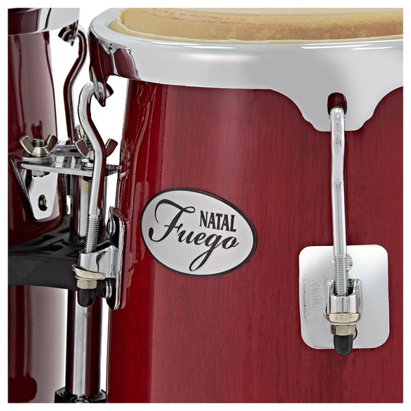 Natal Natural Wood Congas 10'' & 11'' Red Gloss