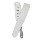 D'Addario 25BL02 Basic Classic Leather Guitar Strap, White