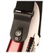 D'Addario Pad Lock Guitar Strap Attached to Guitar