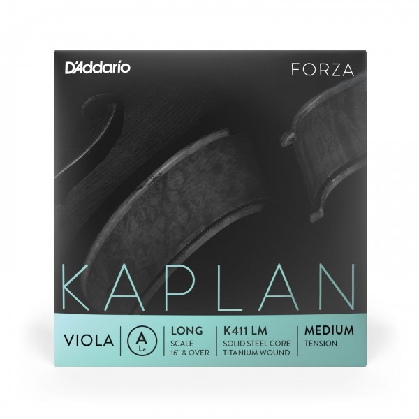 D'Addario Kaplan Forza Viola A String, Long Scale, Medium