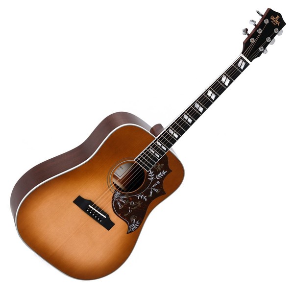 Sigma DM-SG5+ Electro Acoustic, Heritage Cherry Sunburst Front View