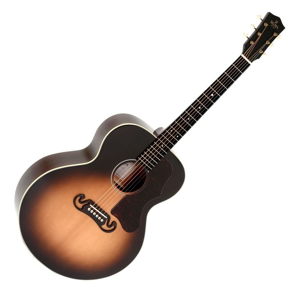 Sigma GJM-SG100+ Electro Acoustic, Sunburst Front View