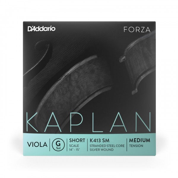 D'Addario Kaplan Forza Viola G String, Short Scale, Medium