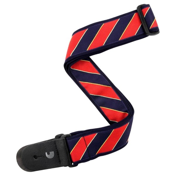 Planet Waves Tie Stripes Guitar Strap, Blue & Red Main Image