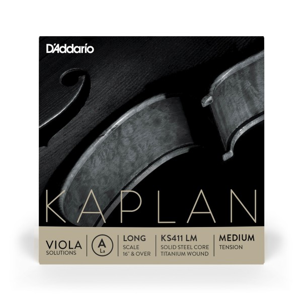 D'Addario Kaplan Solutions Viola A String, Long Scale, Medium 