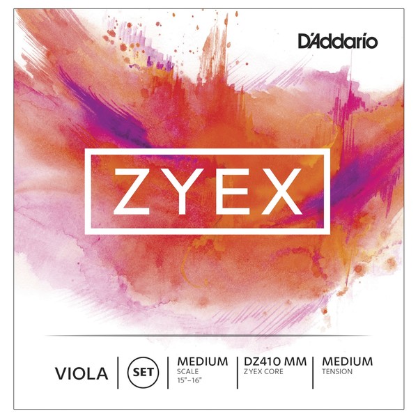 D'Addario Zyex Viola Strings Set, Medium Scale, Medium
