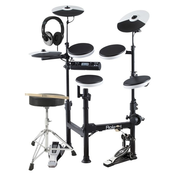 Roland TD-4KP V-Drums Portable Electronic Drum Kit with Accessories