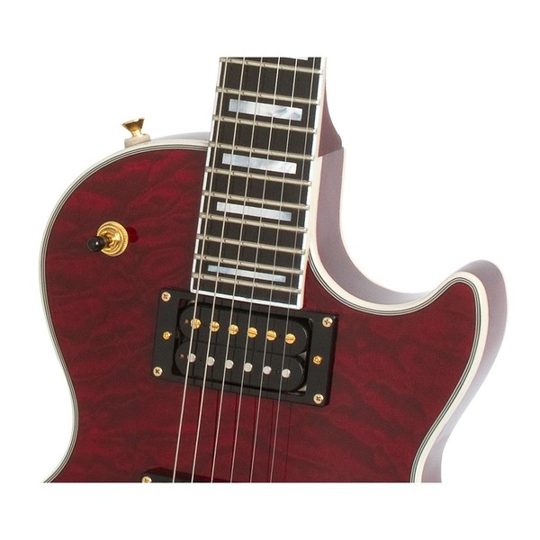 DISC Epiphone Prophecy Les Paul Custom Plus GX, Black Cherry at