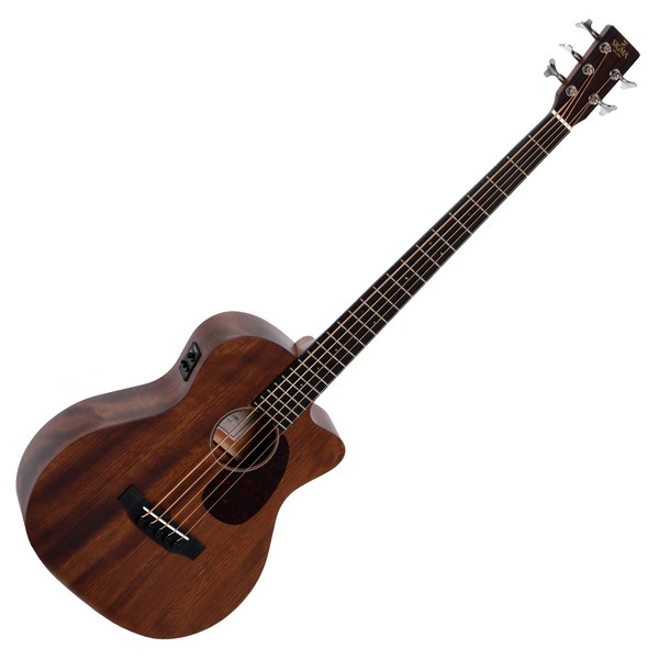 Sigma BMC-155E+ 5-String Electro Acoustic Bass, Natural Front View