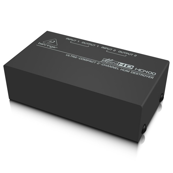 Behringer MICROHD HD400 Hum Destroyer, Side View