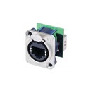 Neutrik NE8FDP RJ45 Feedthrough Receptacle, D-Shape Flange