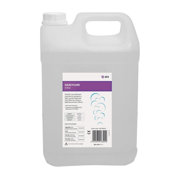 QTX Eco Haze Fluid, 5 Litres