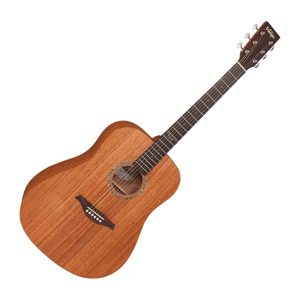 Vintage V501 Dreadnought Acoustic, Satin Mahogany 